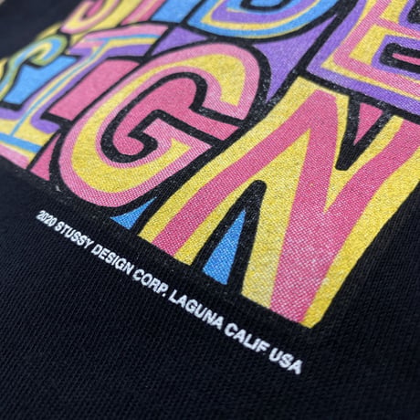 【M】 海外モデル Stussy ステューシー Clyde Tee 半袖 ステッチ クライド Tシャツ 黒 (76)