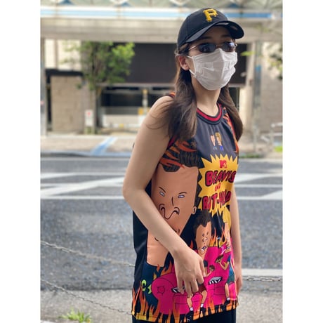 USA限定 Headgear Classics ビーバス＆バットヘッド MTVアニメ バスケジャージー  (HGC43)