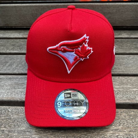 海外限定 Newera ニューエラ 9Forty A-Frame Aフレーム Blue Jays ブルージェイズ 赤 birdhead (940-70)