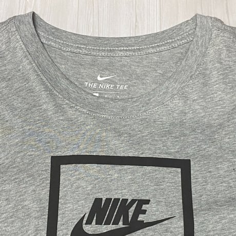USAモデル NIKE ナイキ AIR ボックスロゴ 半袖 Tシャツ グレー (NK4)