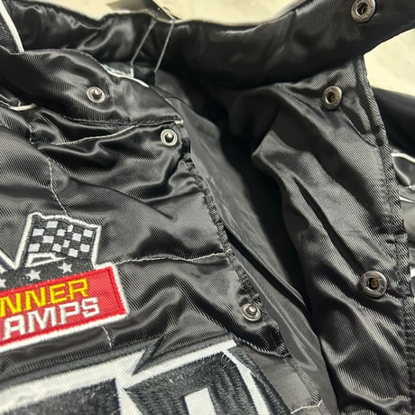 米国ブランド REBEL レーベル Premium プレミアム Speed Car Racing Jacket レーシングジャケット 黒 (JK3)