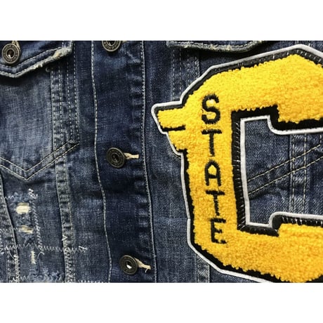 USAブランド SmokeRise スモークライズ Collegiate カレッジエイト デニム ベスト