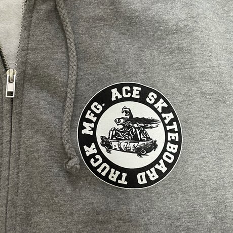 【L】 Diamond Supply Co. ダイヤモンドサプライ ACE ジップアップ パーカー エーススケートボード MFG モンスター(Z9)