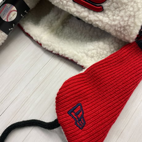 USA限定 ニューエラ Newera セントルイス カージナルス Cardinals 空軍 トラッパー 極暖ニット