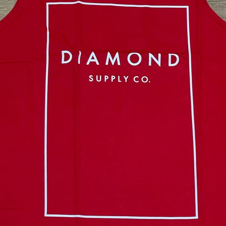 米国製 【L】 ダイヤモンドサプライ Diamond Supply Co タンクトップ 赤 BOXED ストリート スケーター