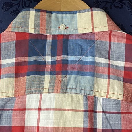 トミーヒルフィガー TOMMY HILFIGER チェック柄 ボタンダウンシャツ 赤/青