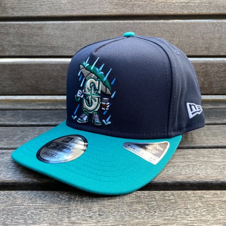USA限定 9FIFTY A-Frame ニューエラ MLB マリナーズ Mariners スナップバックキャップ Cartoon (950-257)