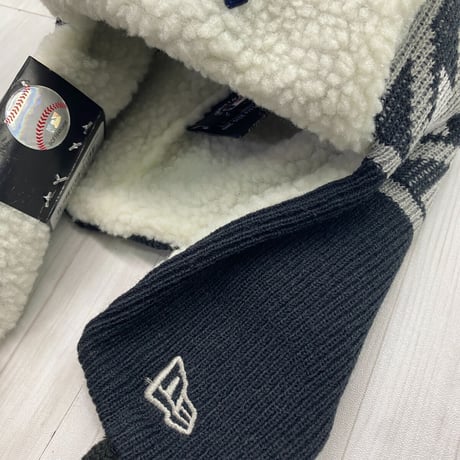 USA限定 ニューエラ Newera ニューヨーク ヤンキース Yankees 空軍 トラッパーハット 極暖ニット