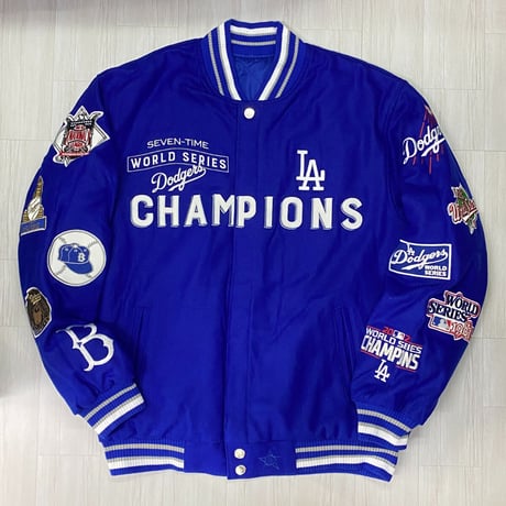 限定 JHデザイン LA DODGERS ドジャース MLB  7Time チャンピオンズ リバーシブルスタジャン