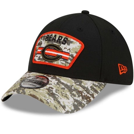 Newera ニューエラ NFL 39THIRTY シカゴ ベアーズ Bears ストレッチ FLEXキャップ 迷彩
