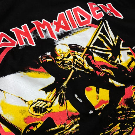 LA発 Iron Maiden アイアンメイデン 半袖 ヘビーウェイト Tシャツ 黒 バンドT