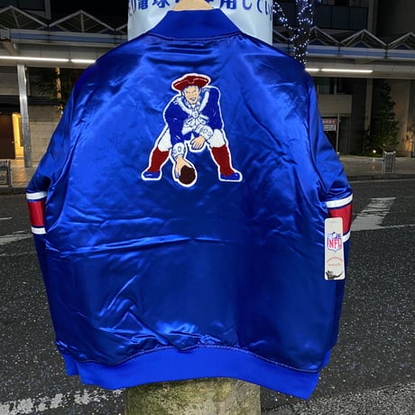 Mitchell and Ness ミッチェル アンド ネス NFL ペイトリオッツ Patriots サテン スタジアムジャンパー