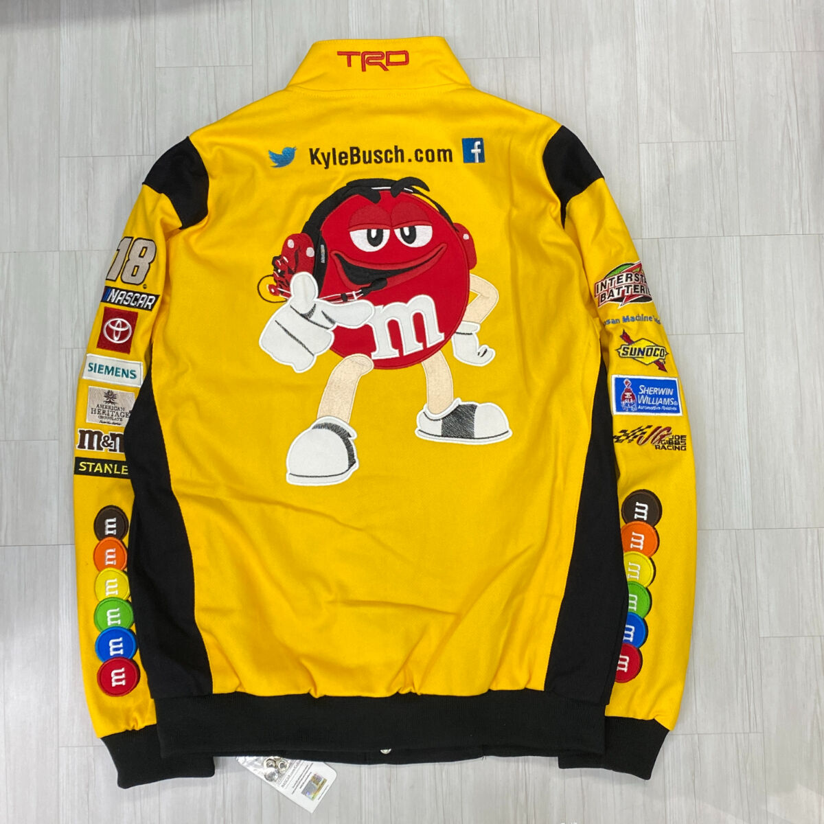 限定 NASCAR ナスカー JHデザイン M&M's レーシングジャケット 刺繍 ...