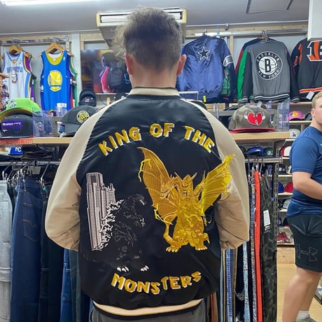 極美品　プリンス商会　yokosuka スカジャン ネイビー/シルバー　S 横須賀プリンス商会 スカジャン ネイビー シルバー 2025年最新】横須賀