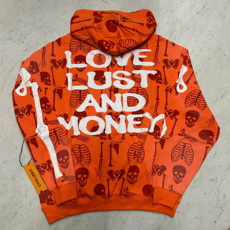 米国発 Civilized シヴィライズド Love Lust And Money 総柄 スカル スウェットセットアップ (SET30)