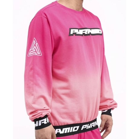 日本未入荷 BLACK PYRAMID ブラックピラミッド タイダイ トレーナー  PINK