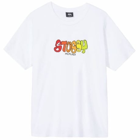 USA正規品 Stussy ステューシー MCMLXXX 1980 半袖 Tシャツ 白 ホワイト POP カラフルロゴ