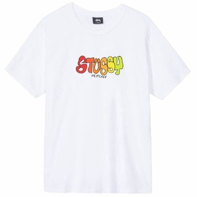 USA正規品 Stussy ステューシー MCMLXXX 1980 半袖 Tシャツ 白 ホワイ...