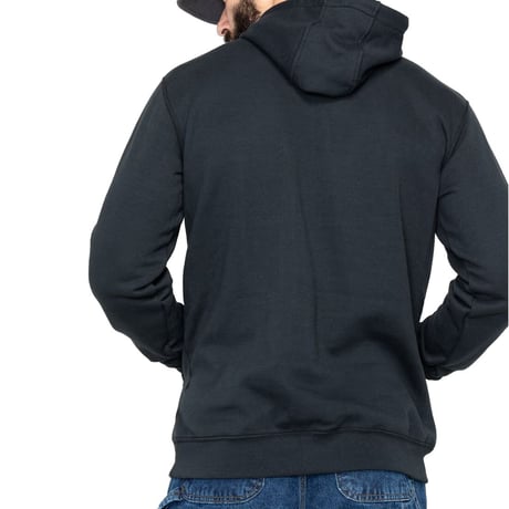 米国仕様 Carhartt USA カーハート ミッドウェイト ルーズフィット Loosefit プルオーバー パーカー 黒 (CHT-H1)