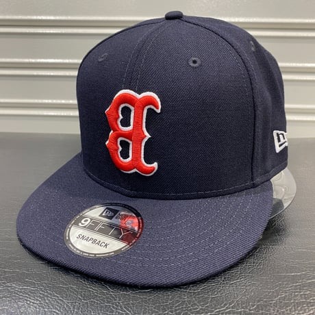 USA限定 Newera ニューエラ 9FIFTY アップサイドダウンロゴ スナップバック MLB レッドソックス