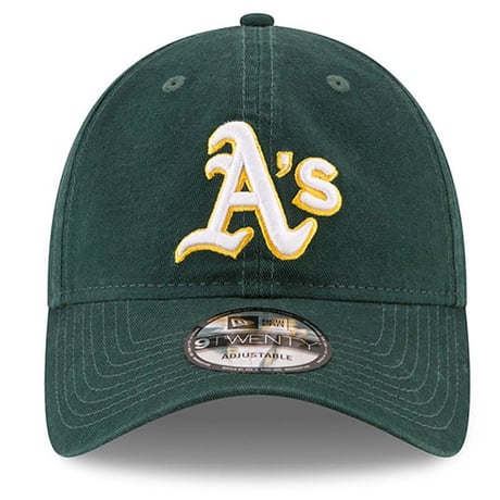 9Twenty ニューエラ NEWERA オークランド アスレチックス MLB ストラップバックキャップ 緑