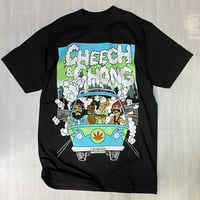 LA発 Cheech & Chong チーチアンドチョン 半袖 ヘビーウェイト Tシャツ 黒 DRIVE