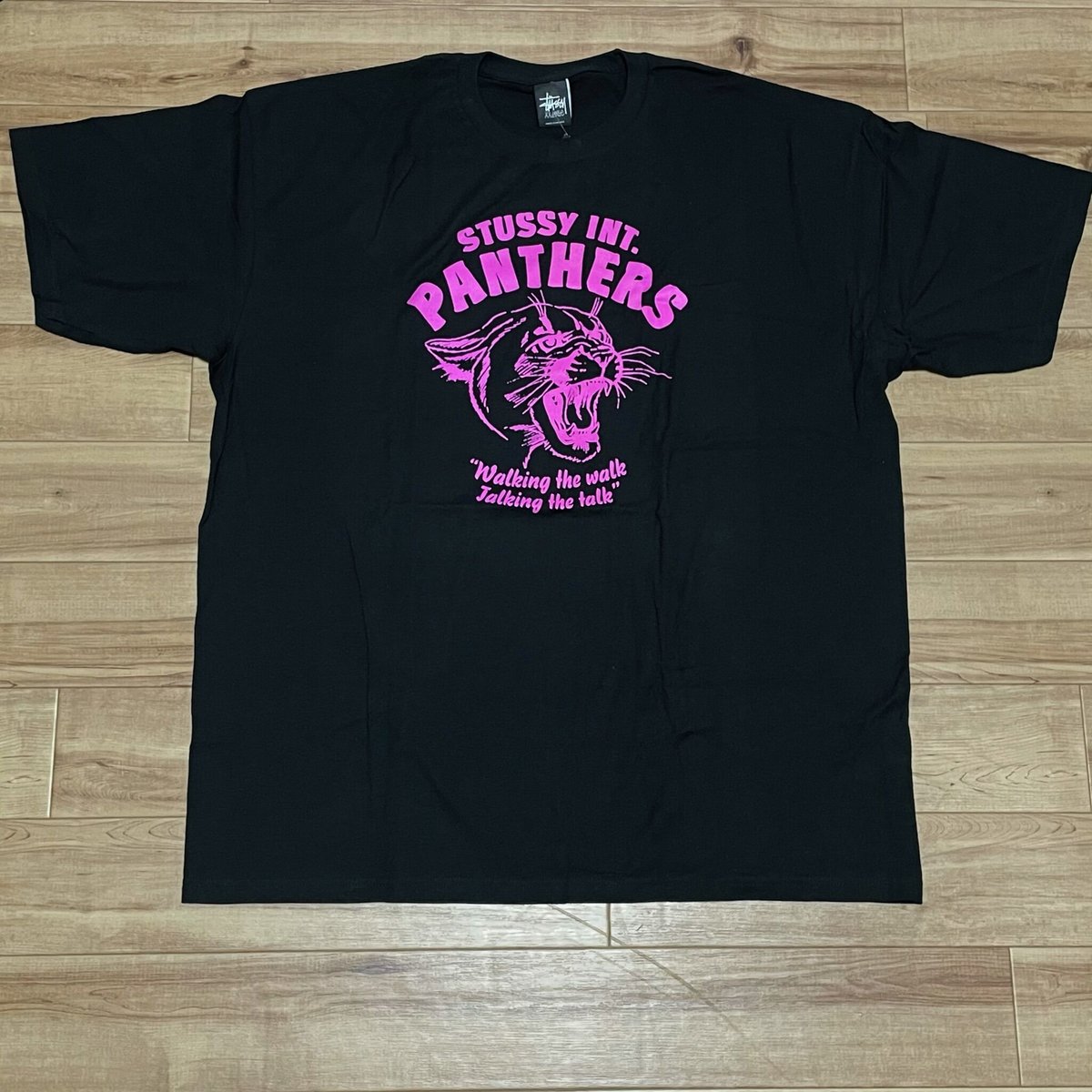 【Stussy】ブレイズTシャツ 2XL】 Stussy ステューシーPANTHERS パンサー 半袖 グラフィック