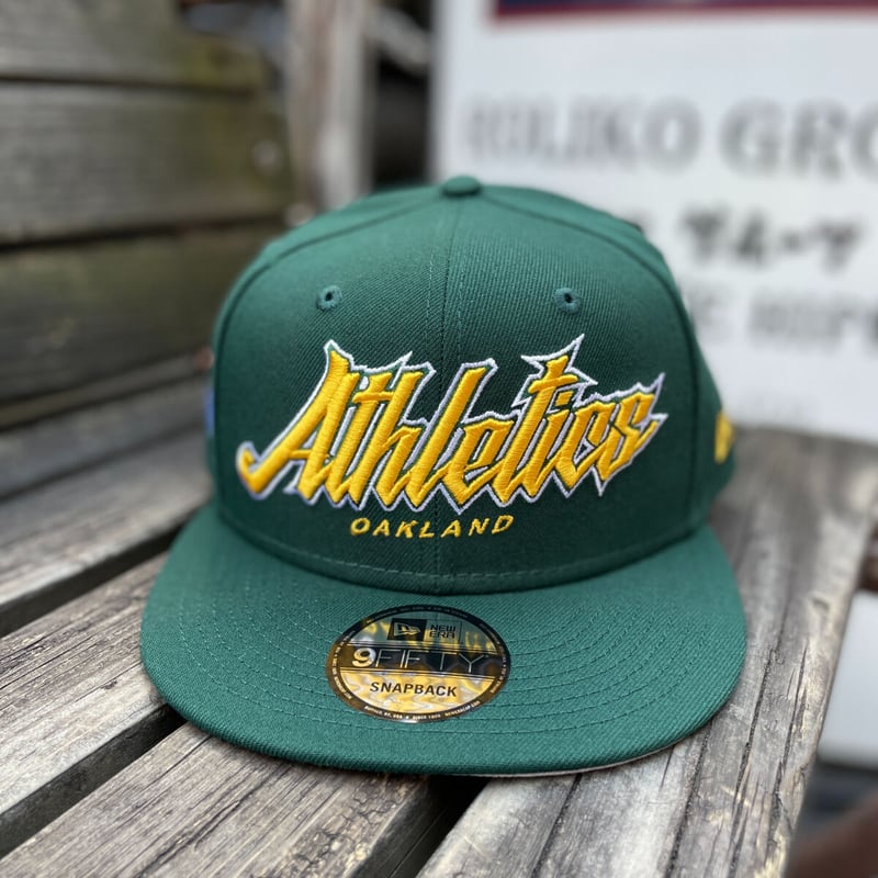 オークランド・アスレチックス　9FIFTY　ウール製スナップバック　ブラック 9FIFTY ニューエラ キャップ スナップバック オークランド