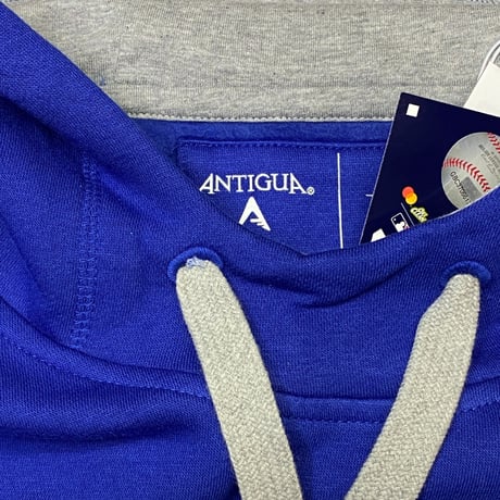 米国老舗ブランド Antigua ロサンゼルス ドジャース MLB ロイヤル VICTORY HOODIE
