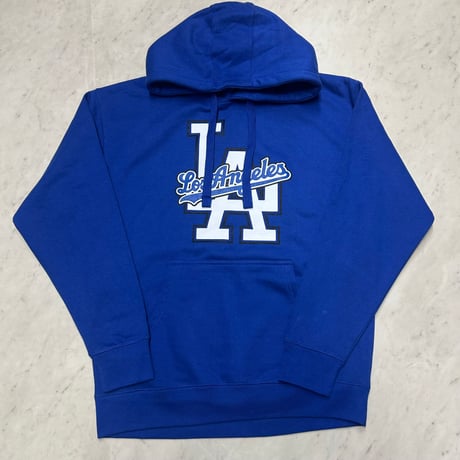 LA発 LOS ANGELES スタジアム グラフィック プルオーバー パーカー バックプリント ロイヤルブルー (GFX/Hdy105)