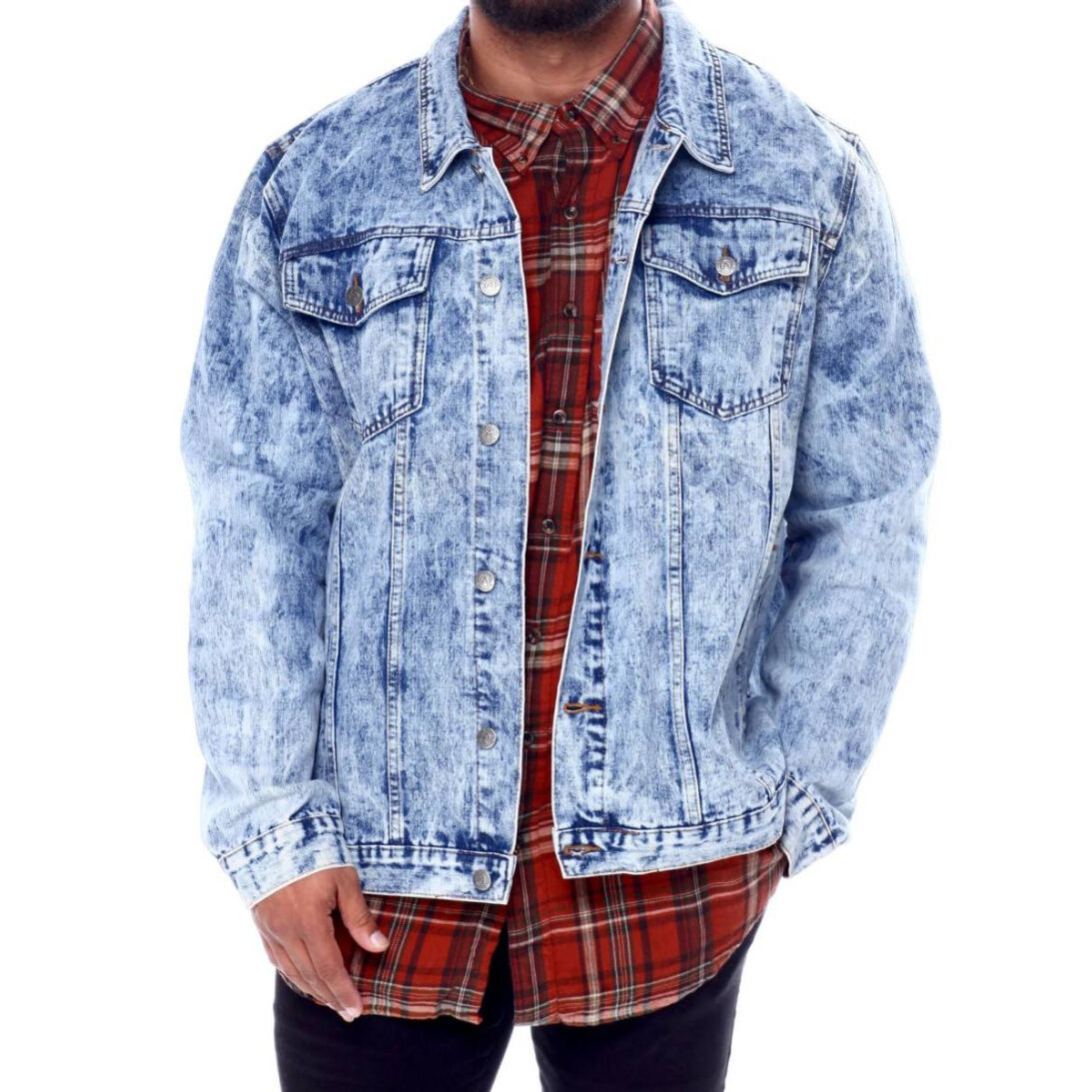 akademiks　アカデミクス　デニムジャケット　ビッグシルエット　XXL 希少】akademiks デニムジャケット ビッグシルエット XL - メルカリ