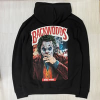 LA発 CreateX5 バックウッズ BACKWOODS グラフィック プルオーバー パーカー JOKER (GFX/Hdy17)