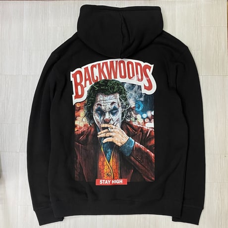 LA発 CreateX5 バックウッズ BACKWOODS グラフィック プルオーバー パーカー JOKER (GFX/Hdy17)
