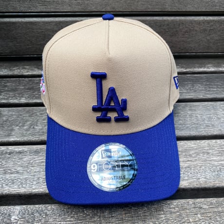 海外限定 Newera ニューエラ 9Forty Aフレーム LA Dodgers ロサンゼルス ドジャース キャップ 100周年記念 (940-213)
