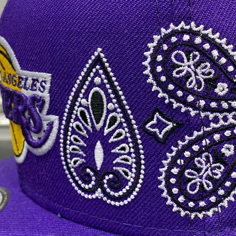 USA限定 Newera ニューエラ 9FIFTY ペイズリー スナップバック NBA ロサンゼルス レイカーズ