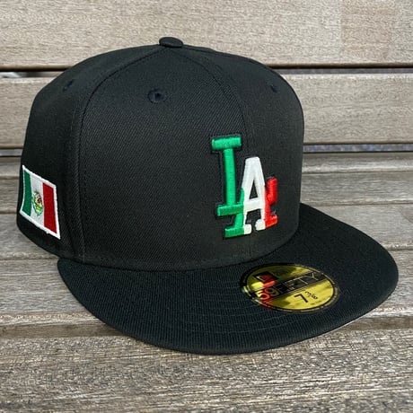 USA限定 59FIFTY ニューエラ LA Dodgers ロサンゼルス ドジャース Mexican Flag  (15-42)