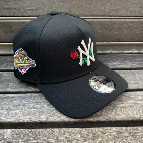 海外限定 Newera ニューエラ 9Forty Aフレーム NY Yankees ヤンキース 1996WS バラ Rose Crest キャップ(940-194)