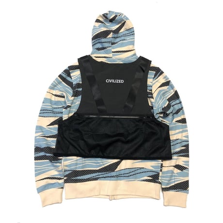 米国発 Civilized シヴィライズド Urban Mesh Combo スウェットセットアップ 着脱可能ベスト付き 3点セット (SET22)