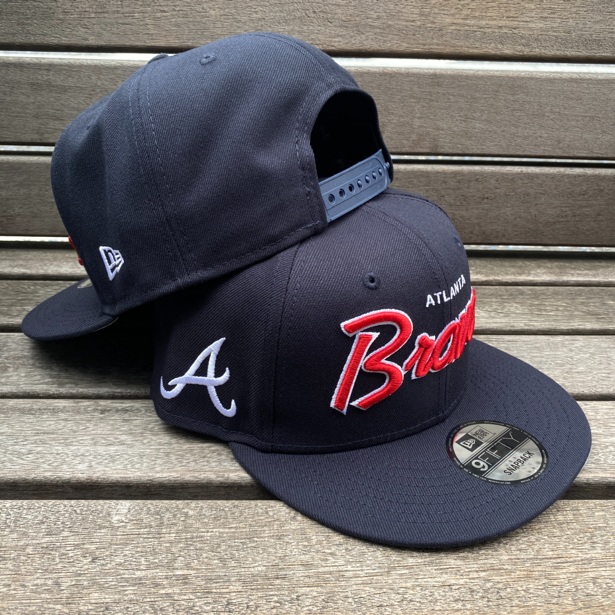 【MLB】アトランタ・ブレーブス スナップバック キャップ - 黒 USA限定 9FIFTY ニューエラ MLB アトランタ ブレーブス Braves