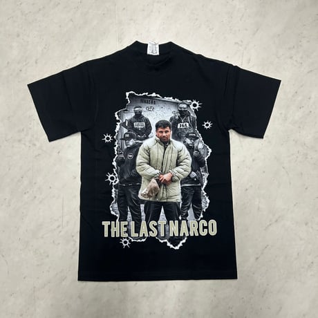 LA発 THE LAST NARCOザ ラスト ナルコ エルポチャ グラフィック 半袖 Tシャツ 黒 (GTS146)