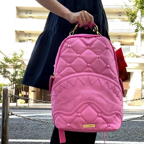 特別限定版 STUNNA スタナコレクション SPRAYGROUND キルティング シャーベットピンク