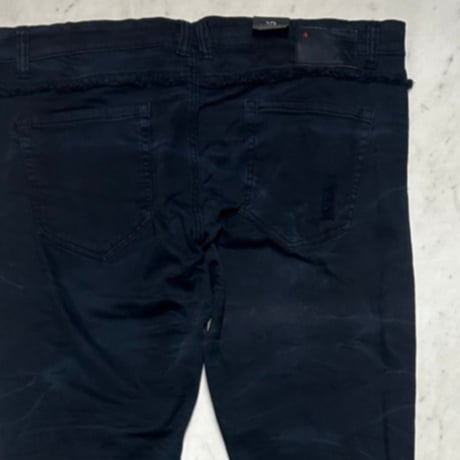 米国発 KROME NY クローム ニューヨーク Skinny Fit スキニーフィット バイカーデニム (JNS177)
