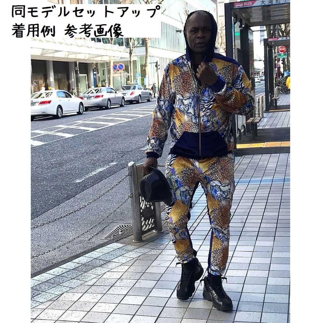 USA製 Brooklyn Crossing ベロア 総柄 セットアップ Men's USA製 Brooklyn Crossing ベロア 総柄 セットアップ Men's