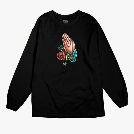 DGK ディージーケー 長袖 Tシャツ ロンT 聖母 Madre de Dios 黒 カリフォルニア ストリート Our Lady