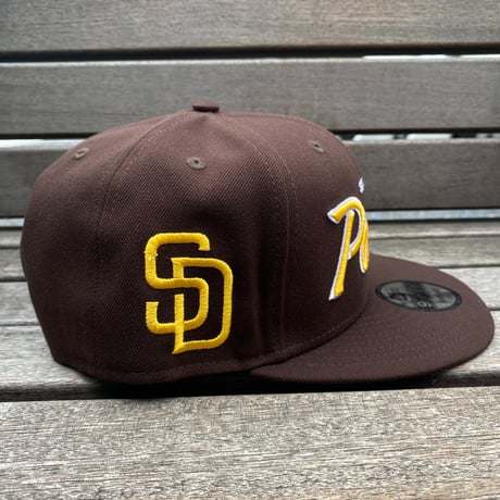 USA限定 9FIFTY ニューエラ MLB サンディエゴ パドレス Padres スナップバックキャップ Evergreen Script (950-215)