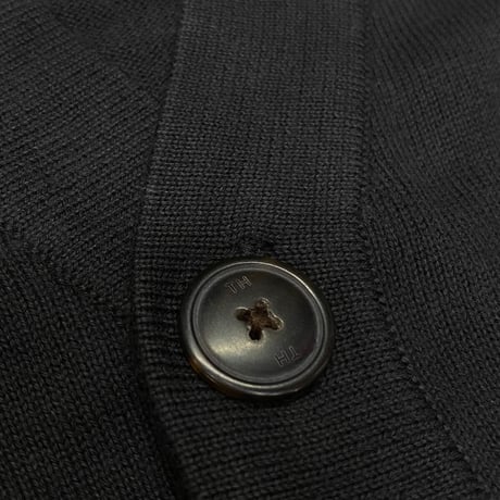 USAモデル TOMMY HILFIGER プレミアムコットンニット カーディガン 黒 (R4F-17)