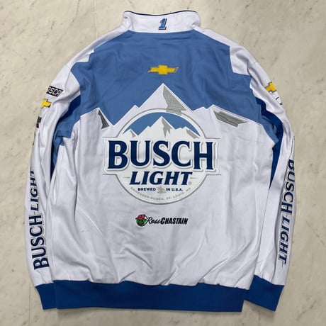 NASCAR ナスカー JHデザイン BUSCH LIGHT レーシングジャケット Trackhouse Racing ロス チャステイン #1 (NSCR5)