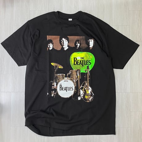 LA発 The Beatles ビートルズ Granny Smith 半袖 ヘビーウェイト Tシャツ 黒 バンドT
