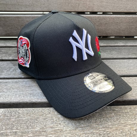 海外限定 Newera ニューエラ 9Forty Aフレーム NY Yankees ヤンキース キャップ バラ Rose Crest (940-152)