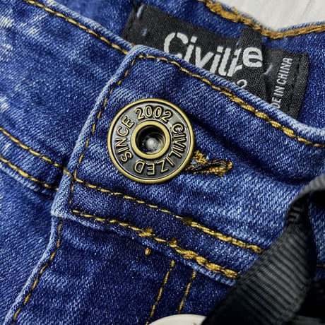 CivilizeD シヴィライズド CVLD Highly Addictive スリムフィット ストレッチ デニム ジーンズ (JNS167)